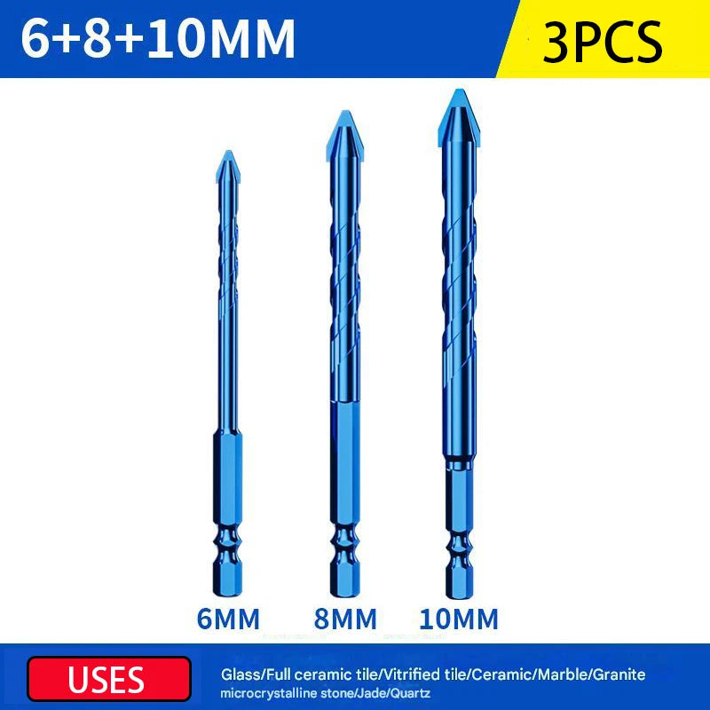 10/5/2PCS Eccentric Drill Bits Set Ceramic Tile Drill Bit Set