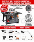 High-Precision Dust-Free Push Table Saw – Extendable Woodworking Bench