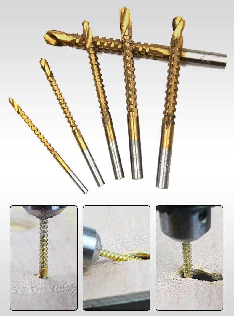 HSS Drill Woodwork Hand Electric Drill Drilling Bit Serrated Twist