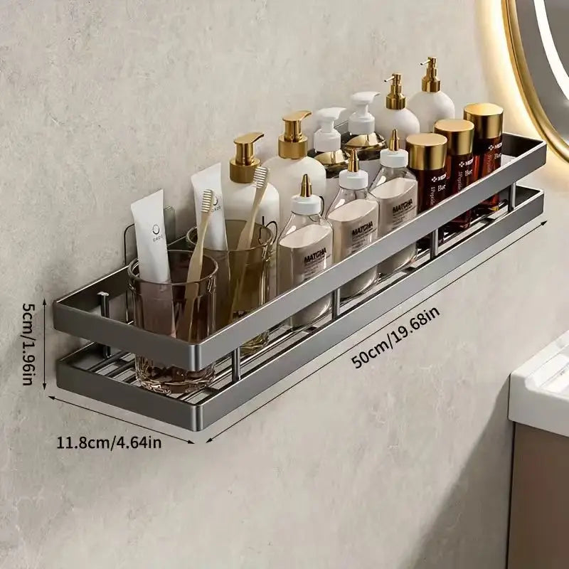 Non drilling bathroom rack, shower room, bathroom space