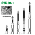 K5 Non-Slip S2 Steel Magnetic Screwdriver Bit — High Hardness Black...