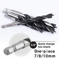 5/7-Piece Hex Handle Three-Point Spade Drill Bit Set —  - View 1