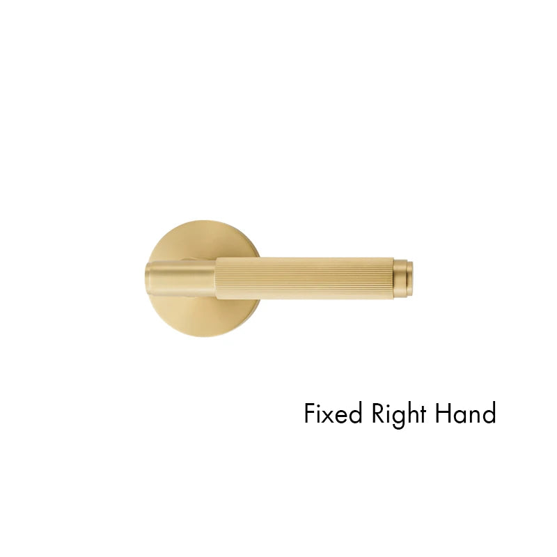 US Standard for 2-1/8" Hole Brass Privacy Passage Lock Set