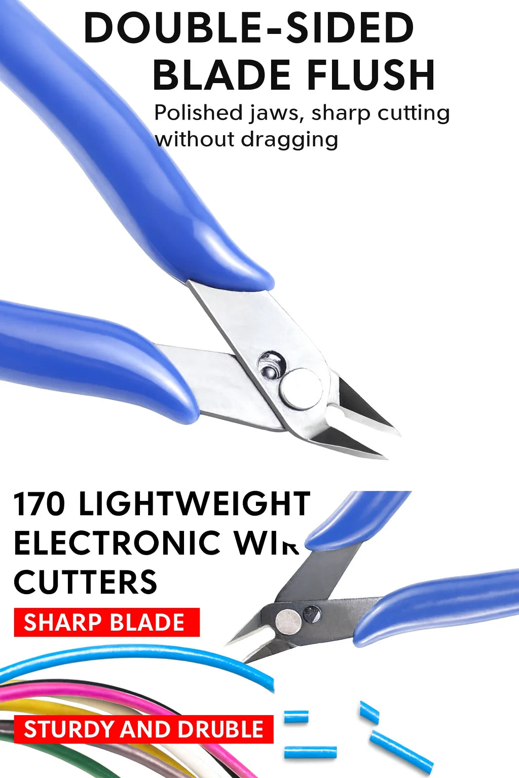 1PCS Wire Cutter Cutting Pliers, Precision Side Nippers for DIY
