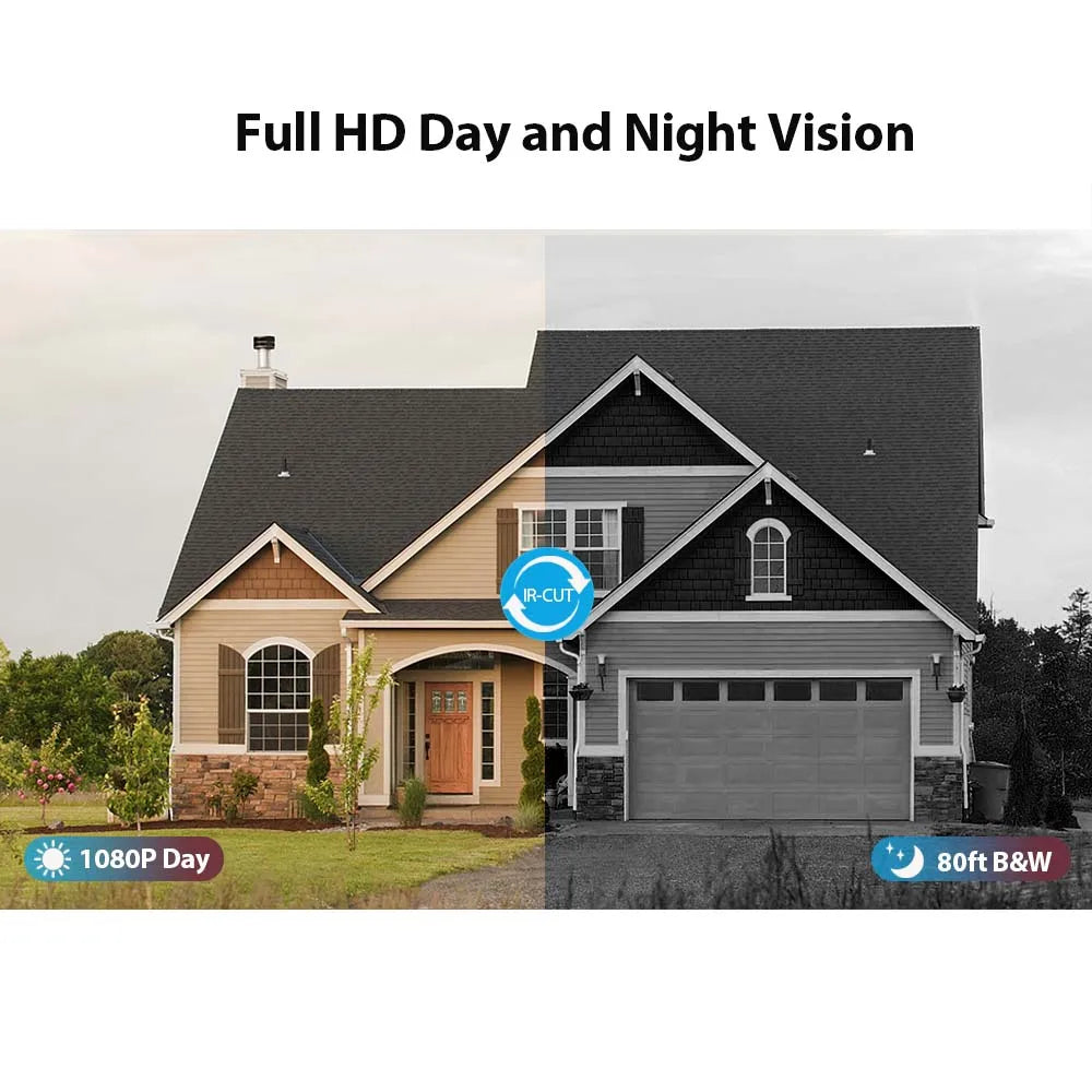 HD 720p/1080p AHD Analog Security Camera Night Vision DVR CCD