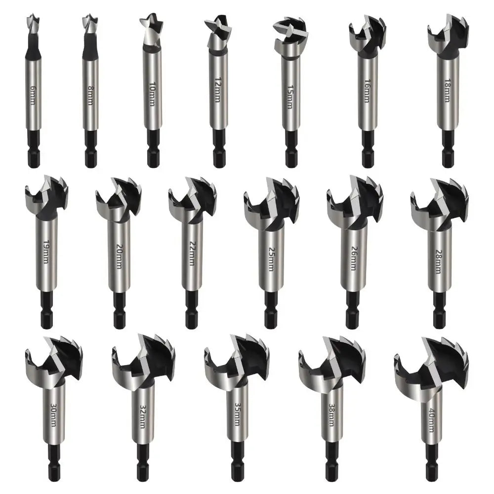 High Carbon Steel Forstner Boring Drill Bits Multi-Tooth 1/4