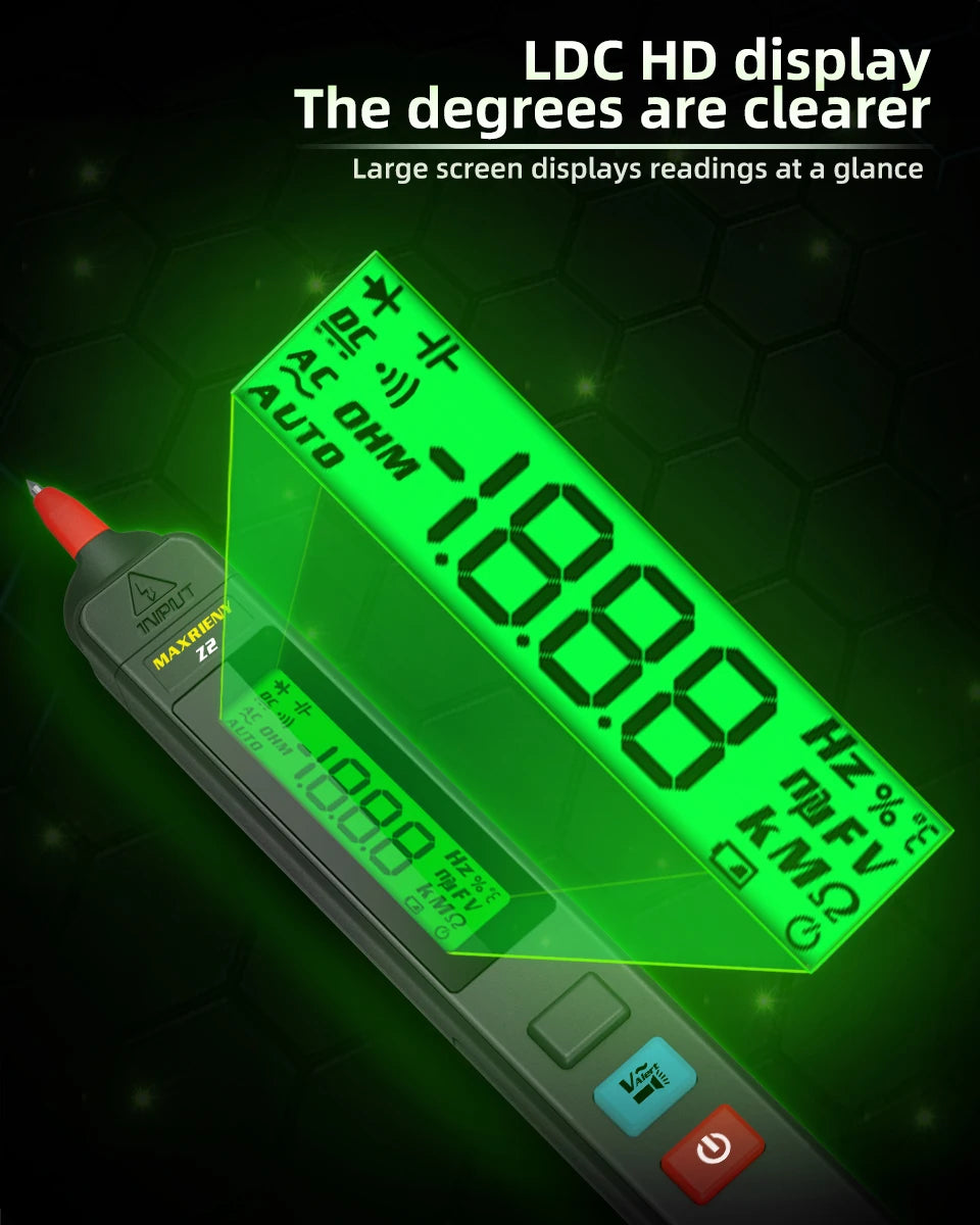 MAXRIENY Voltage Tester 12V-300V Non-Contact and Contact Voltage Pen