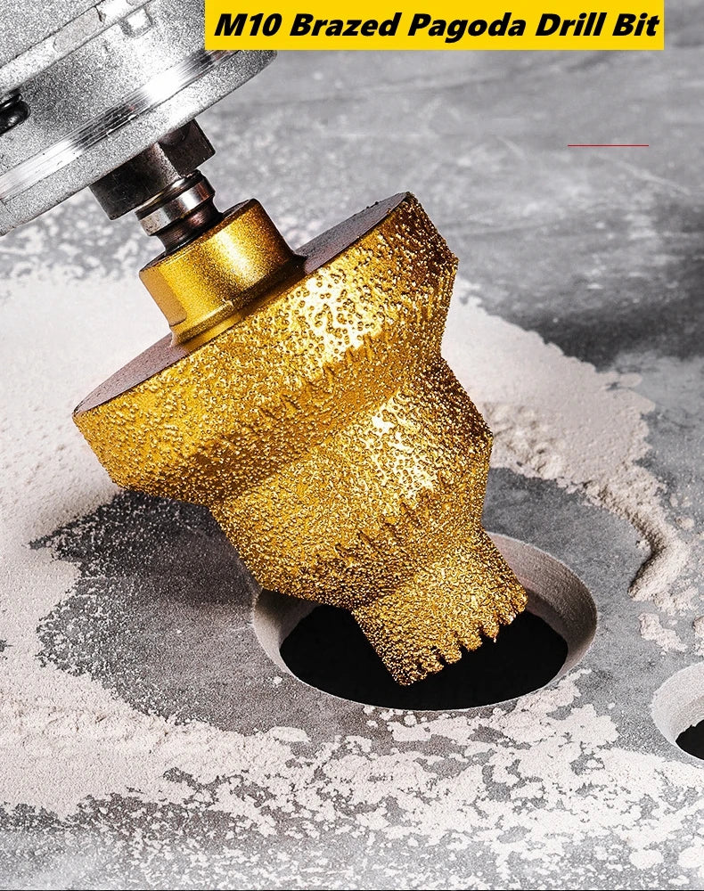 M10 Diamond Chamfer Router Bits Hole Saw Milling Tile Cutter Marble