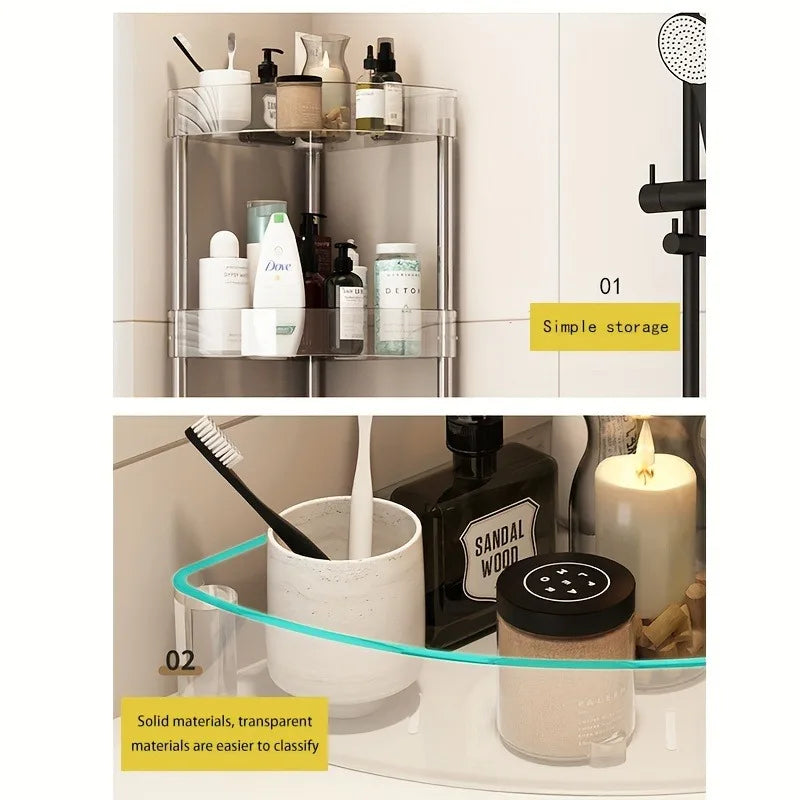 Household Corner Rack With Wheels Stainless Steel Multi-Layer Storage