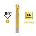 XCAN HSS Drill Bit NC Spot Drill Carbide Stub Center Bit 90 Degree
