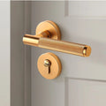 Silent Split Door Lock Privacy Door Handle Lever Bedroom Bathroom