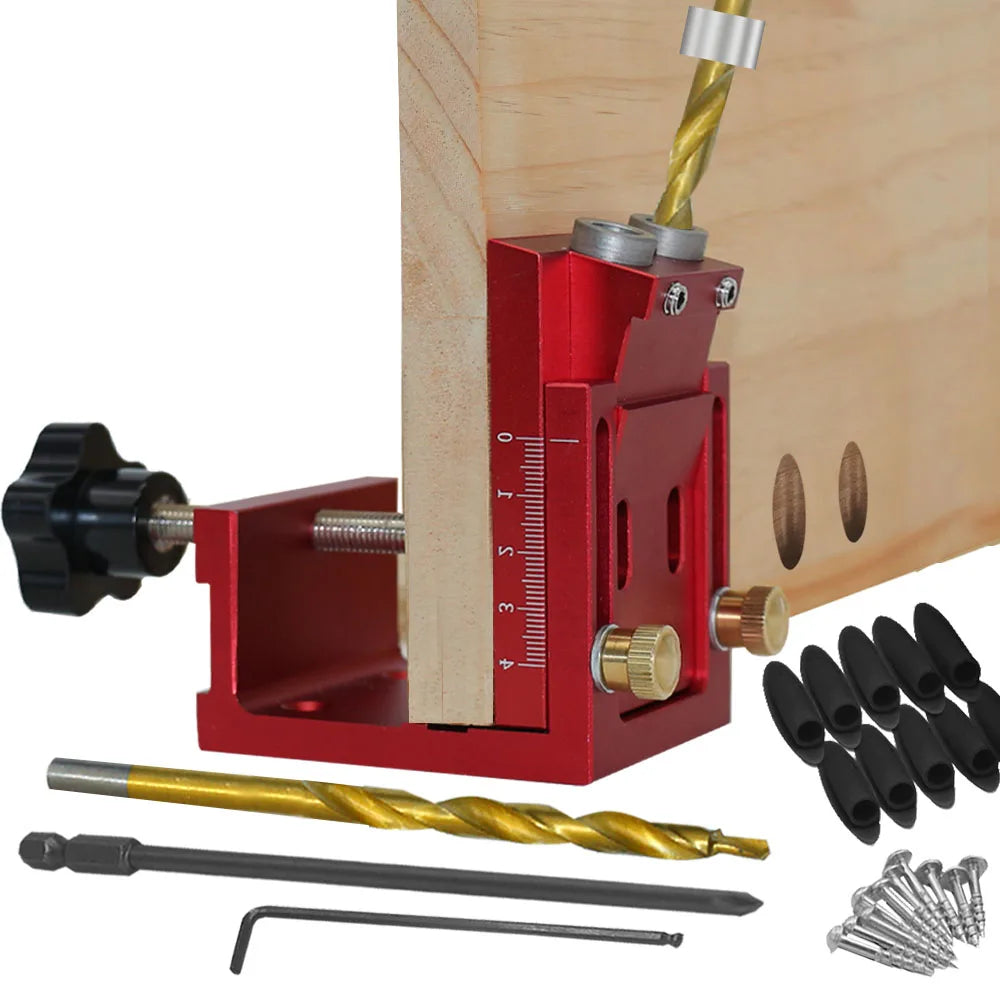 Two-Hole Pocket Hole Jig System — Complete Kit with Dri - View 1
