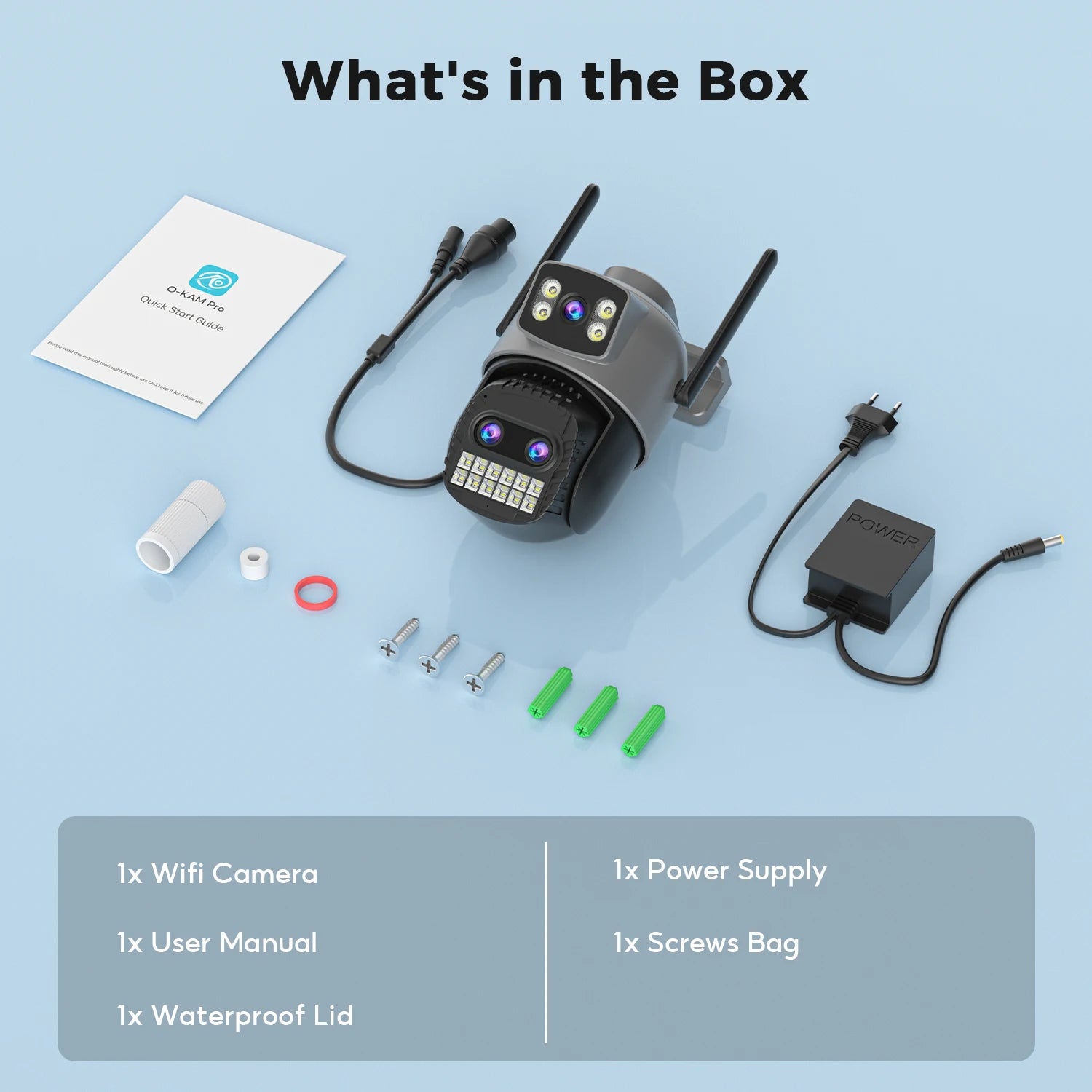 BESDER 15MP Wifi Camera PTZ Outdoor Dual Screen 10X Digital Zoom