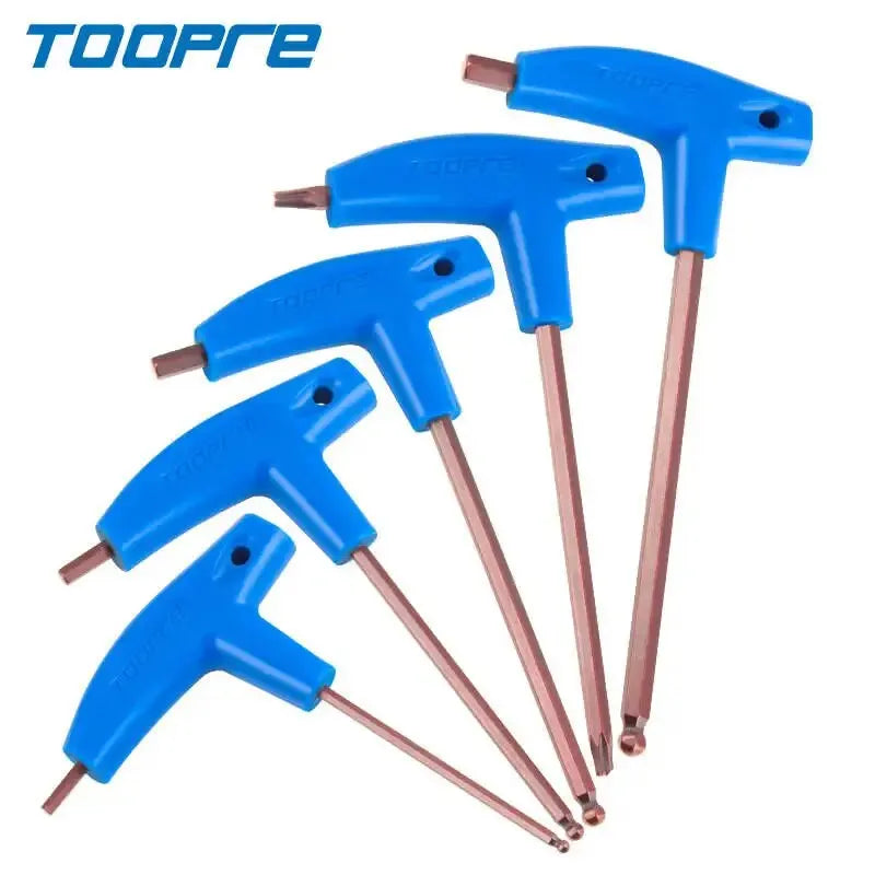T25 3/4/5/6MM Bike Allen Key Wrench T-Shaped Extended Plastic Handle