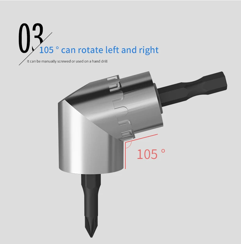 Tool Accessories Screwdriver Head 105 Degree Bend Device Electric