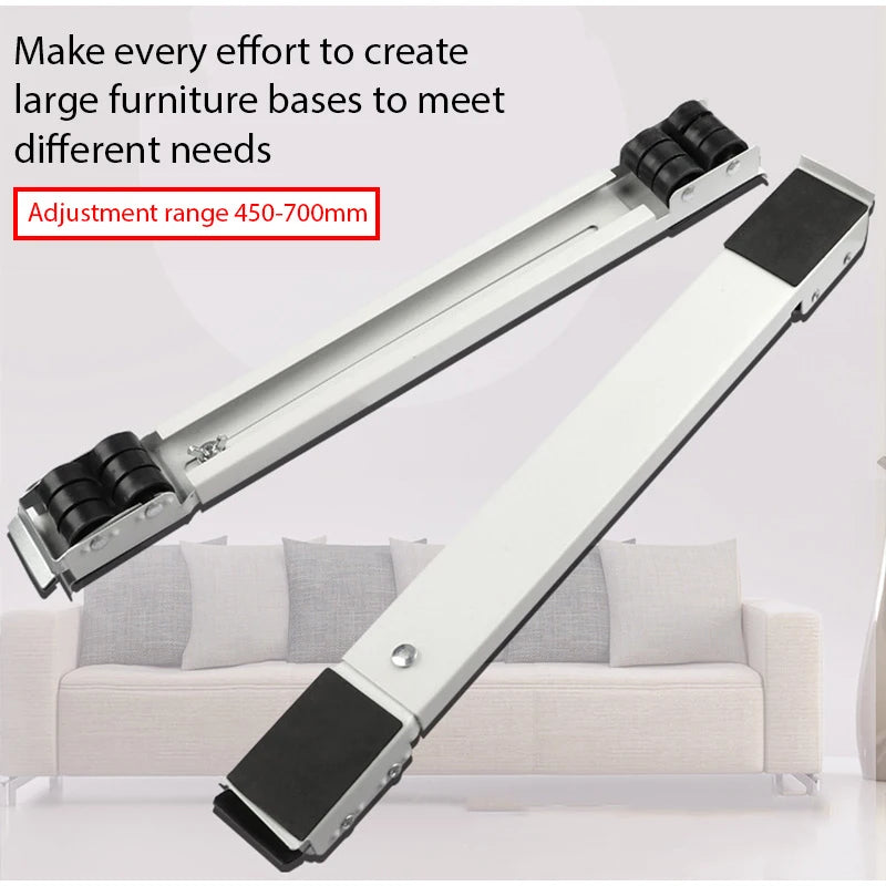 Retractable Refrigerator Base With Wheels Adjustable Stand