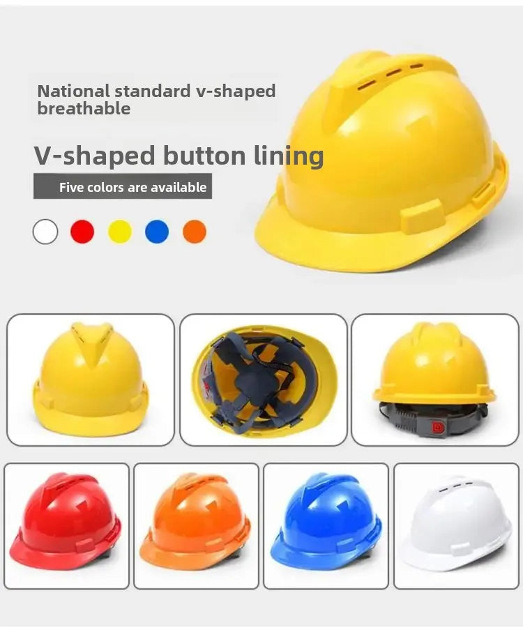 Thickened Glass Steel Safety Helmet – Construction Site Hard Hat