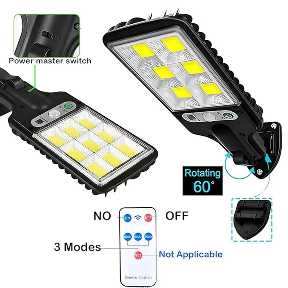 108 LED Solar Lights Outdoor With 3 Mode Waterproof Motion Sensor