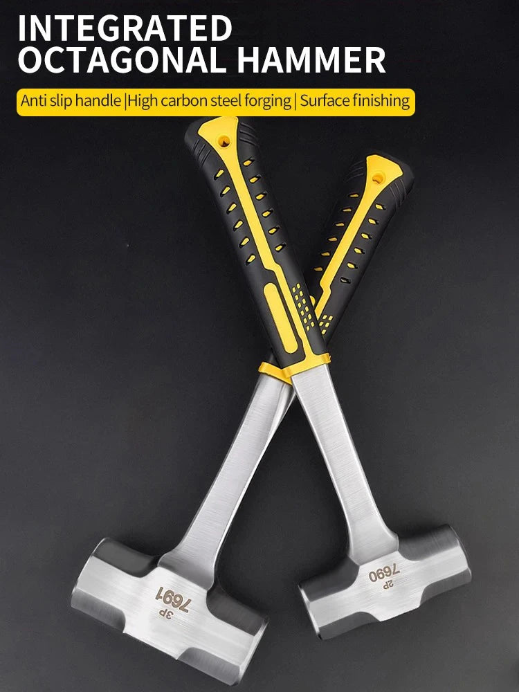 Claw Hammer 2P 3P Heavy Duty Octagonal Hammer Nail Lifting Crushing