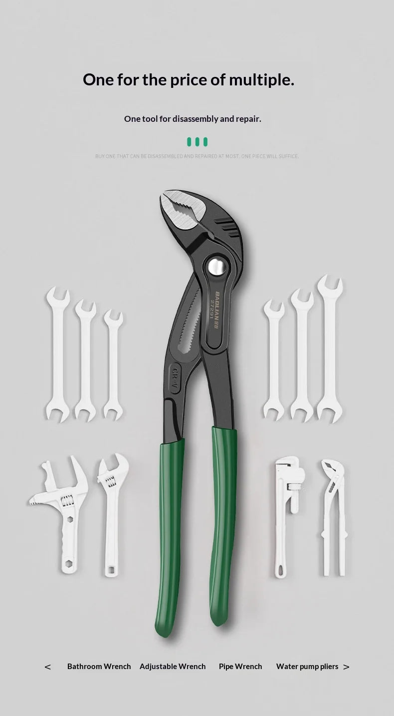 Water Pump Multi Hand Tool Professional Pliers for Terminals Water