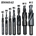 Two-Stage Step Drill Bit — 90° & 180° Chamfer Countersink for M3 to...
