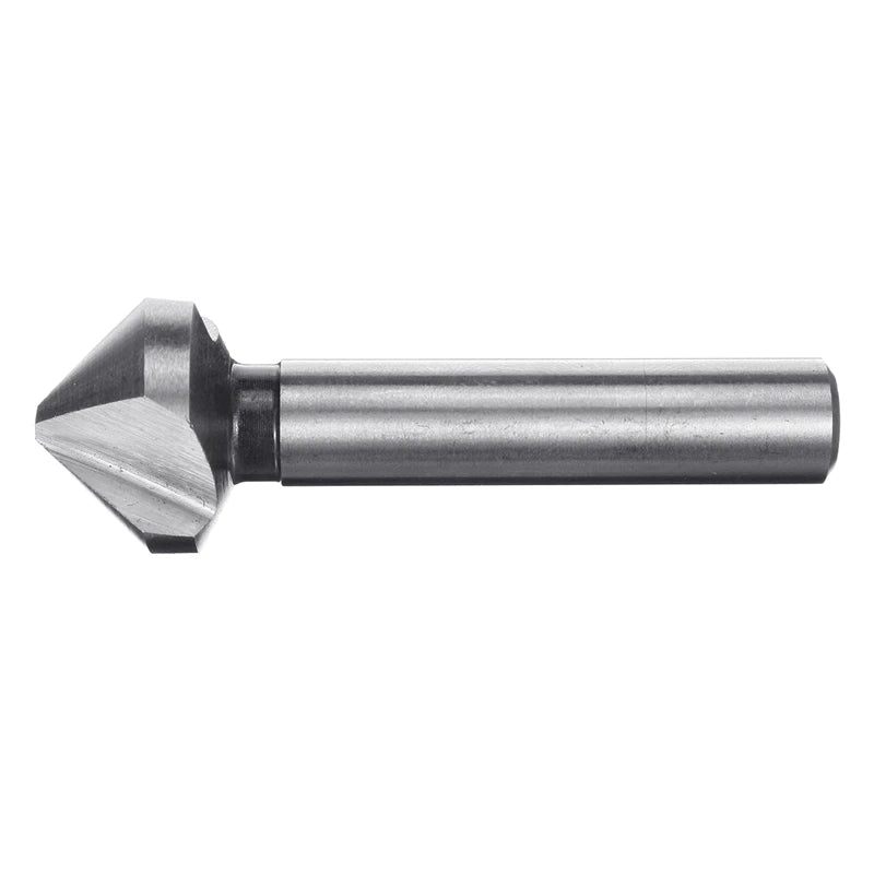 6Pcs 3 Flutes 90 Degree HSS Chamfering Cutter Woodworking Milling