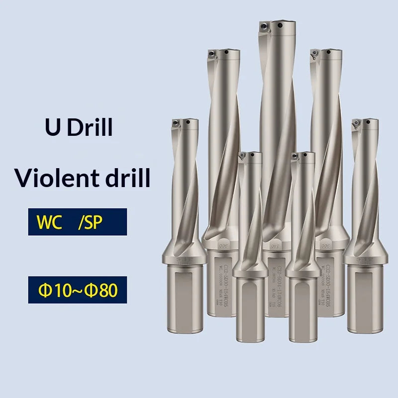 SP Series Indexable Quick U Drill Bit 10mm-50mm 2D 3D 4D 5D Bites