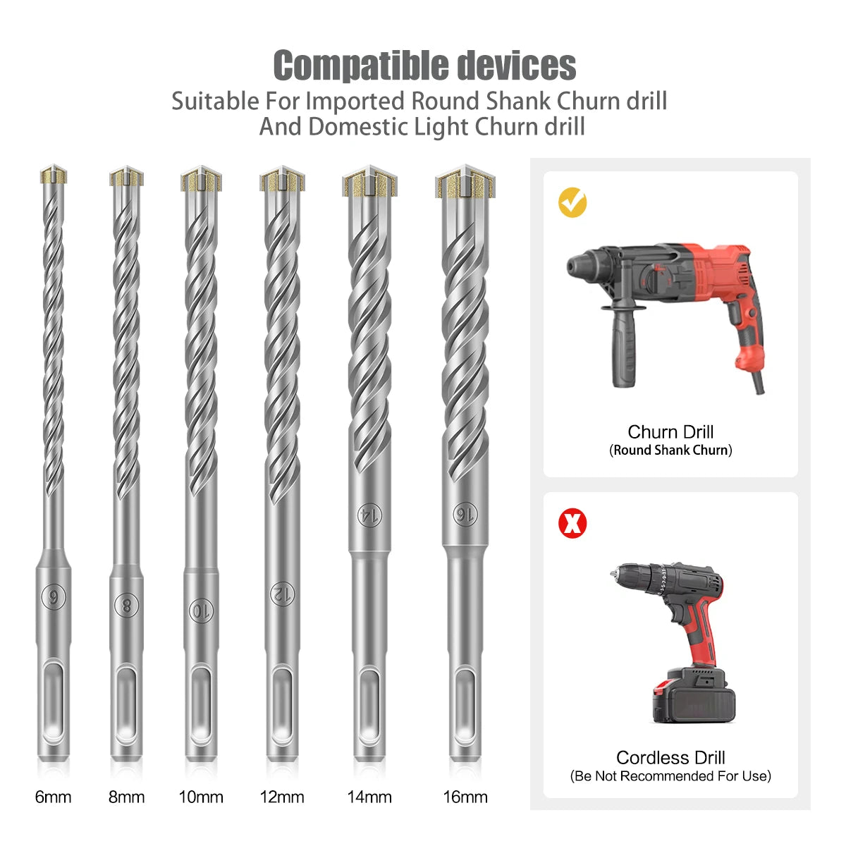 Drill Bits Tungsten Carbide Twist Bit Hole Opener For Concrete