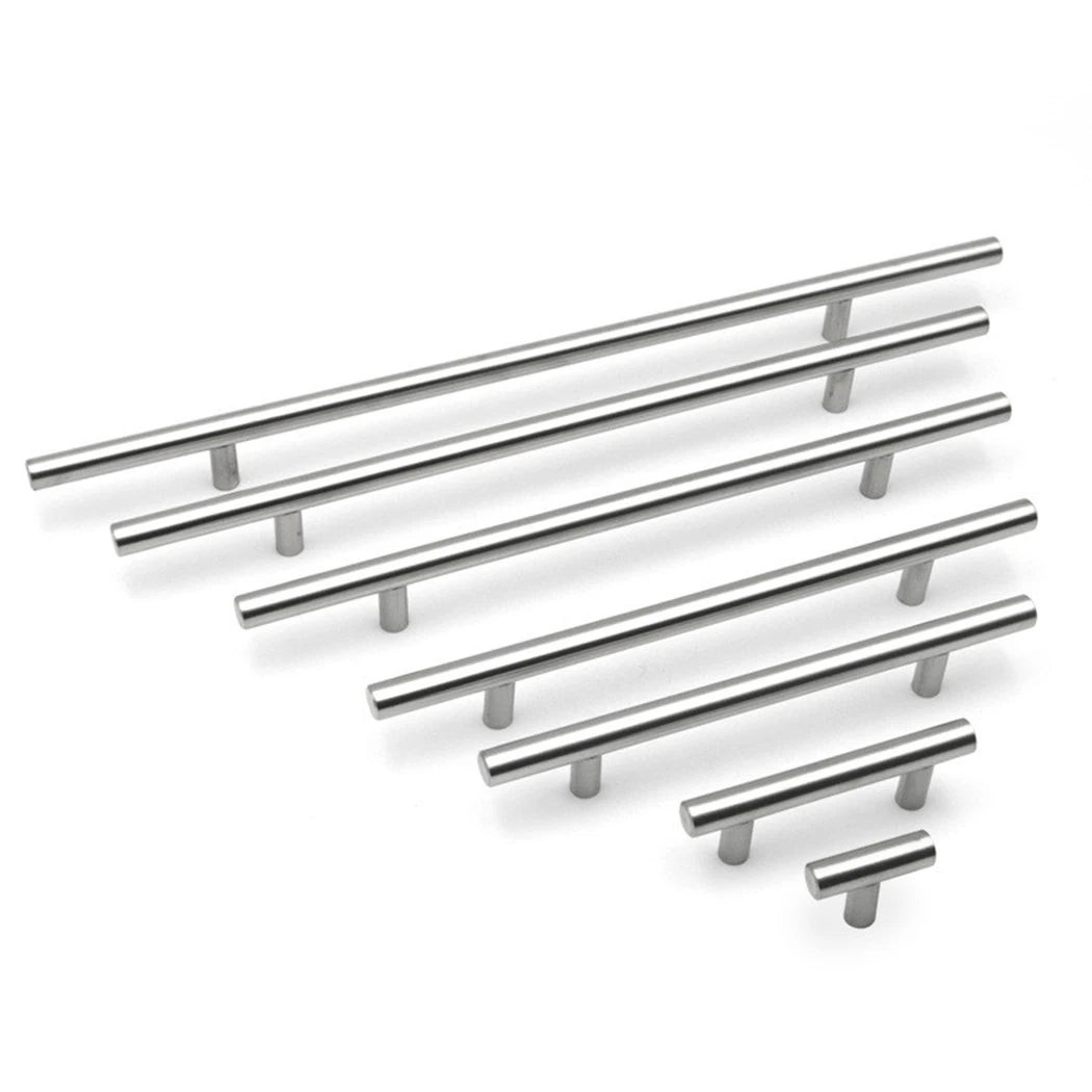 2-14 Inches Handles Stainless Steel Silver T-Type Drawer Cabinet