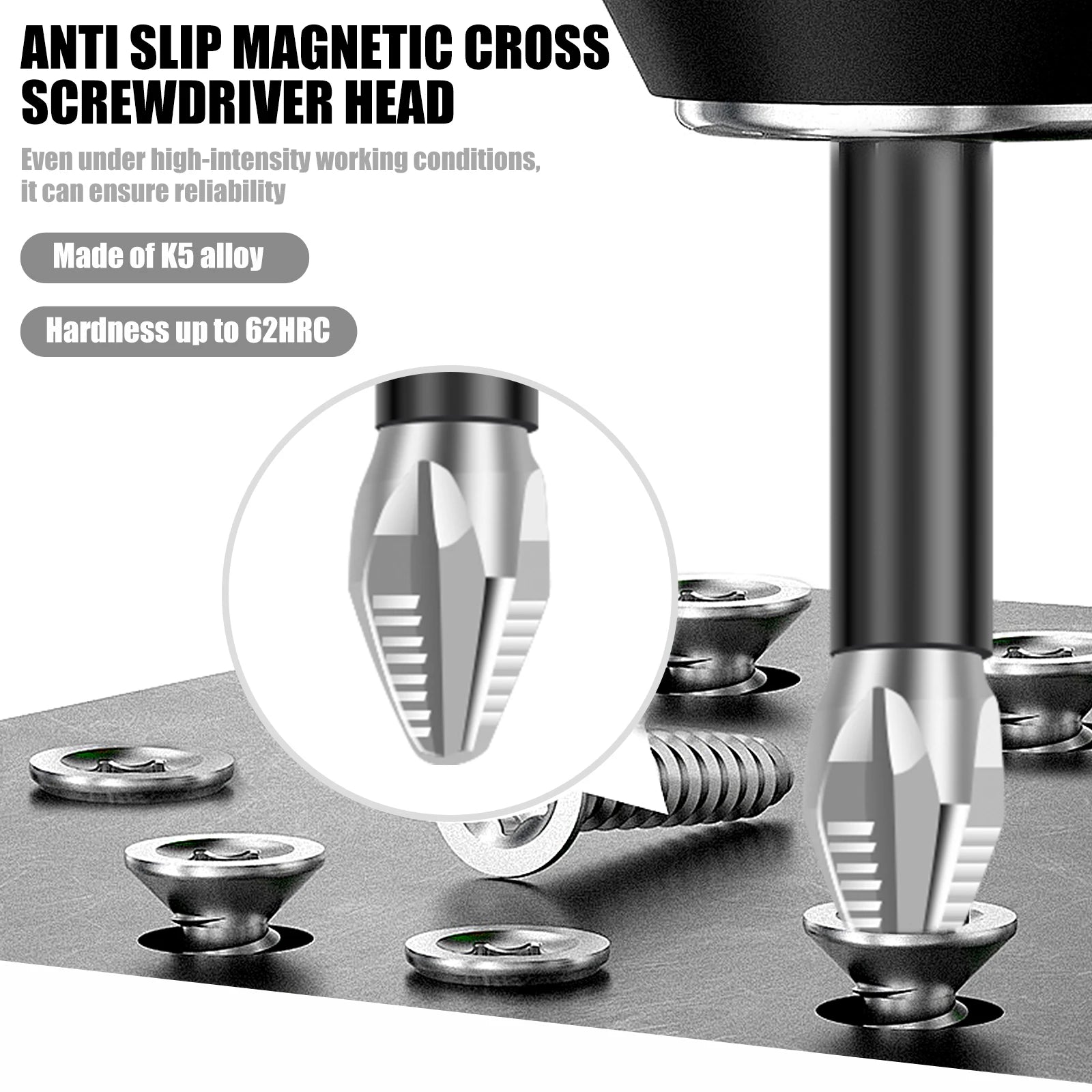 K5 High Magnetic Screwdriver Drill Bit Set Universal Anti-Slip Teeth