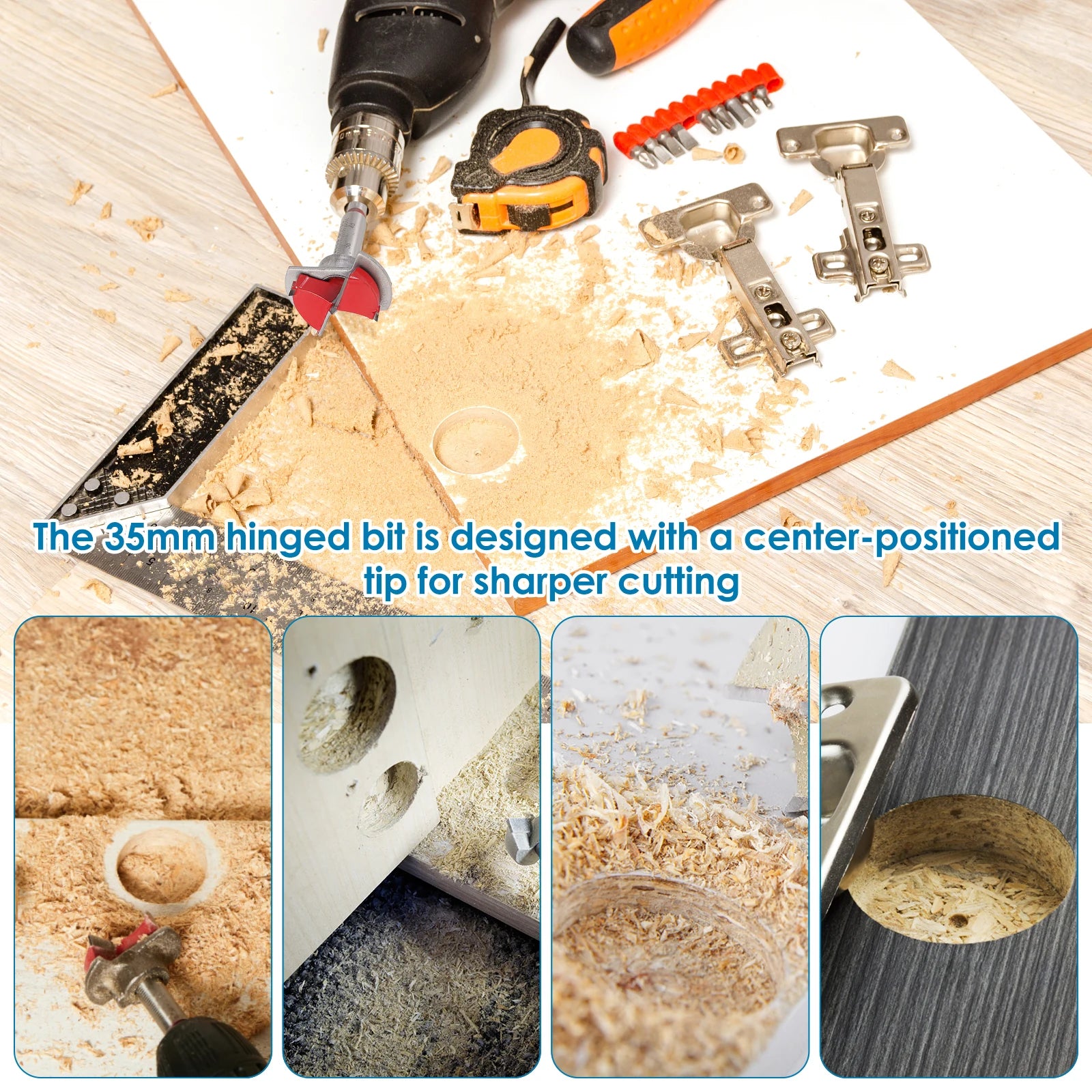 35mm Hinge Drilling Jig Set Concealed Guide Hinge Hole Drilling