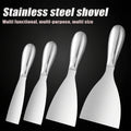 Premium Polished All-Stainless Steel Scraper Tool for Drywall