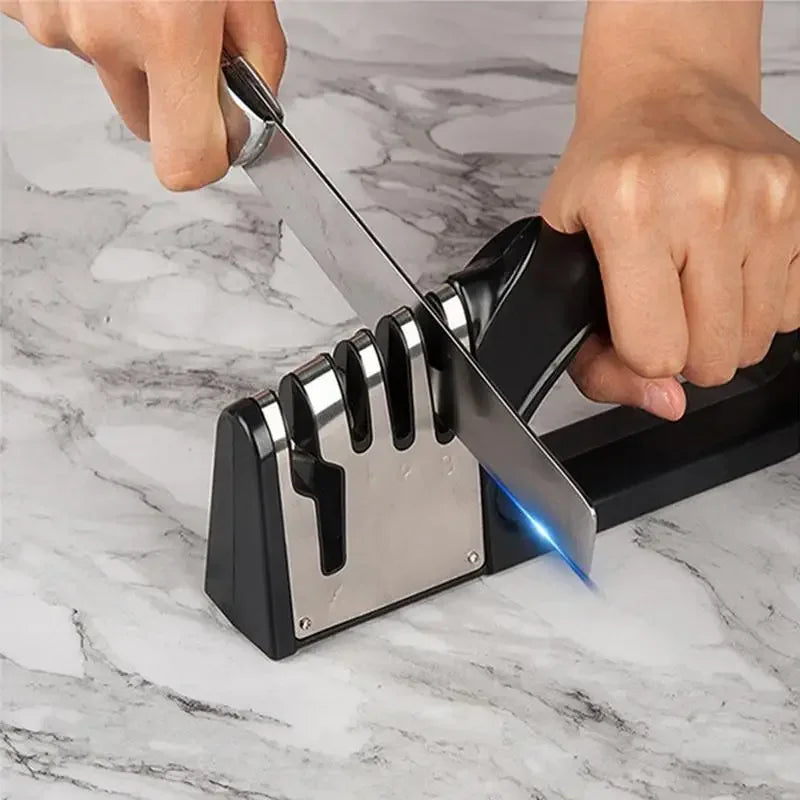 Kitchen 4 Segment Knife Sharpener Multifunctional Portable Non-slip