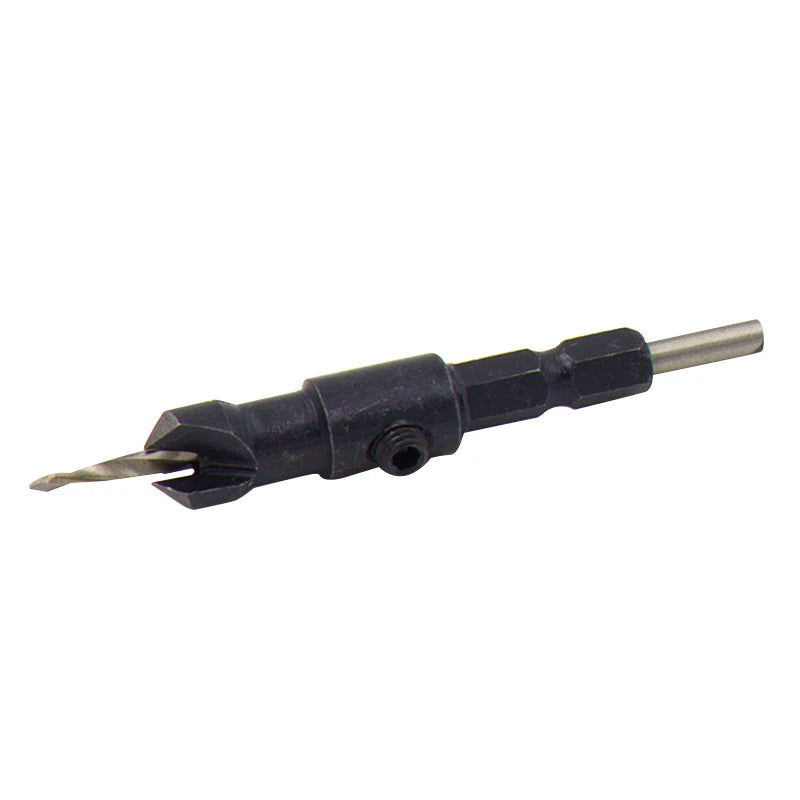 4pc Cone-shaped Countersunk Head Drill Hexagonal Shank Hole Expanding
