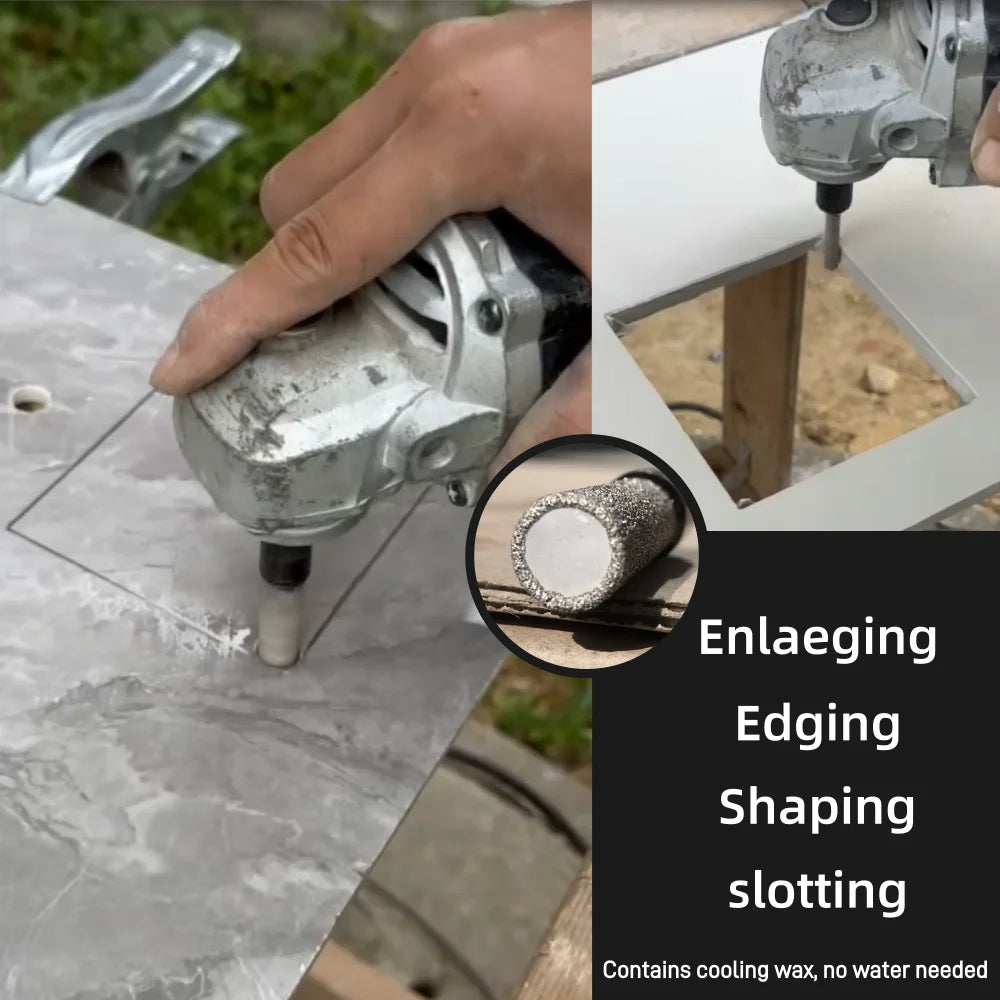 M10 thread Grind chamfer vacuum brazing dry diamond drill bit
