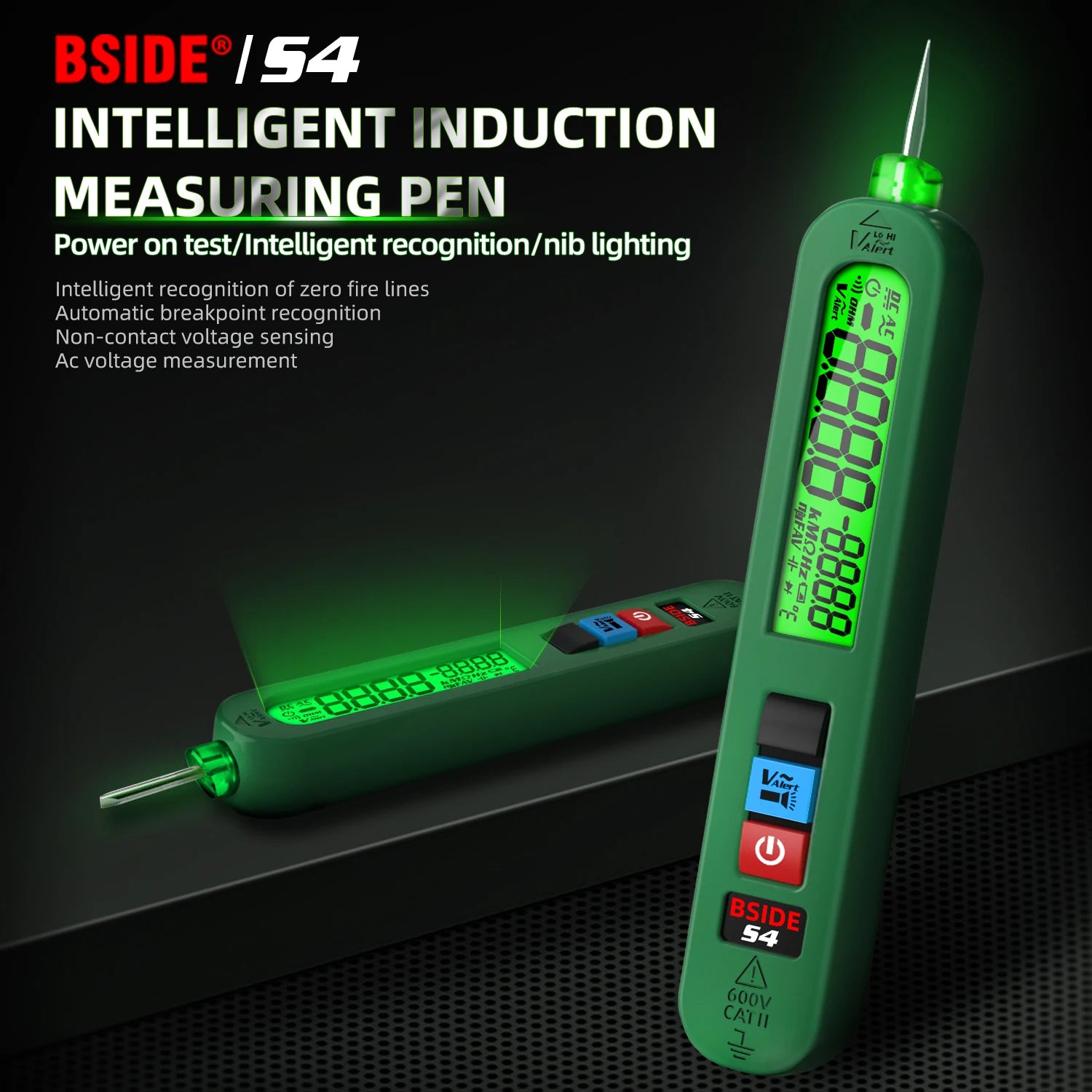 BSIDE Voltage Tester Pen 12V-300V Non-Contact Detection Leakage Live