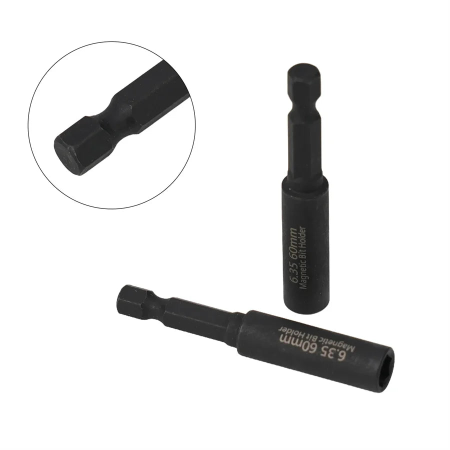 2/5 pieces magnetic extension screwdriver drill bit hexagonal shank