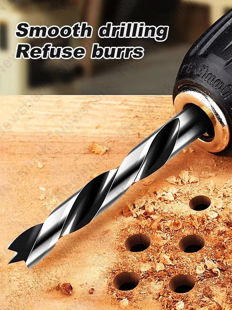 8pcs Woodworking Drilling Bit, 3-10mm Fried Dough Twists Bit Set