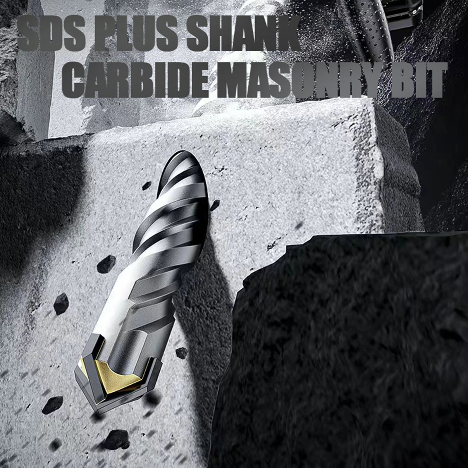 Concrete SDS Plus 8-30mm Bit Cross Cutter Head Double Auger Hammer