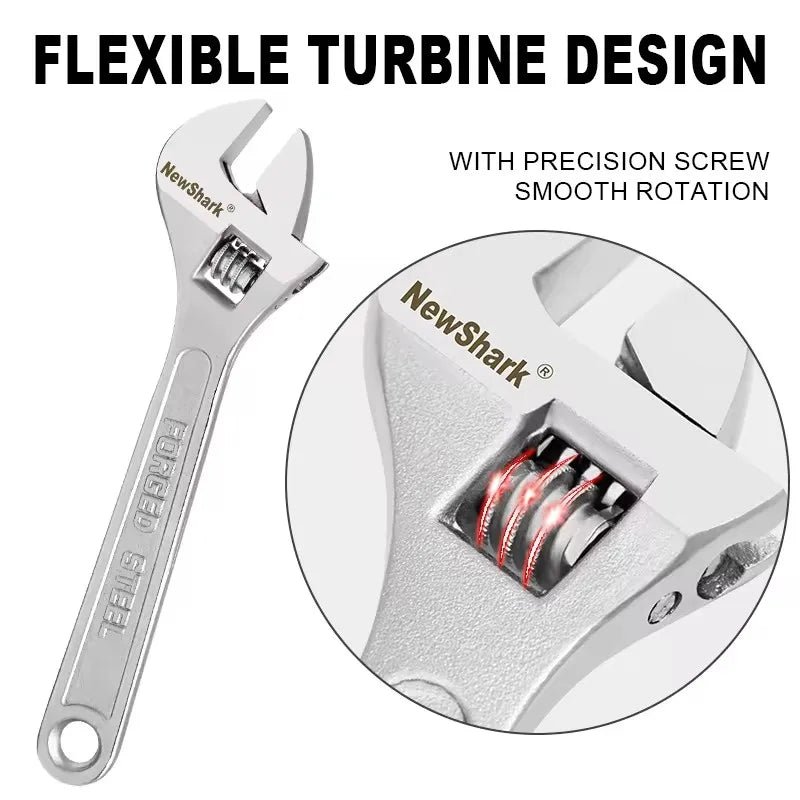 Adjustable Wrench Large Openin Long Handle Universal Spanner Clamp