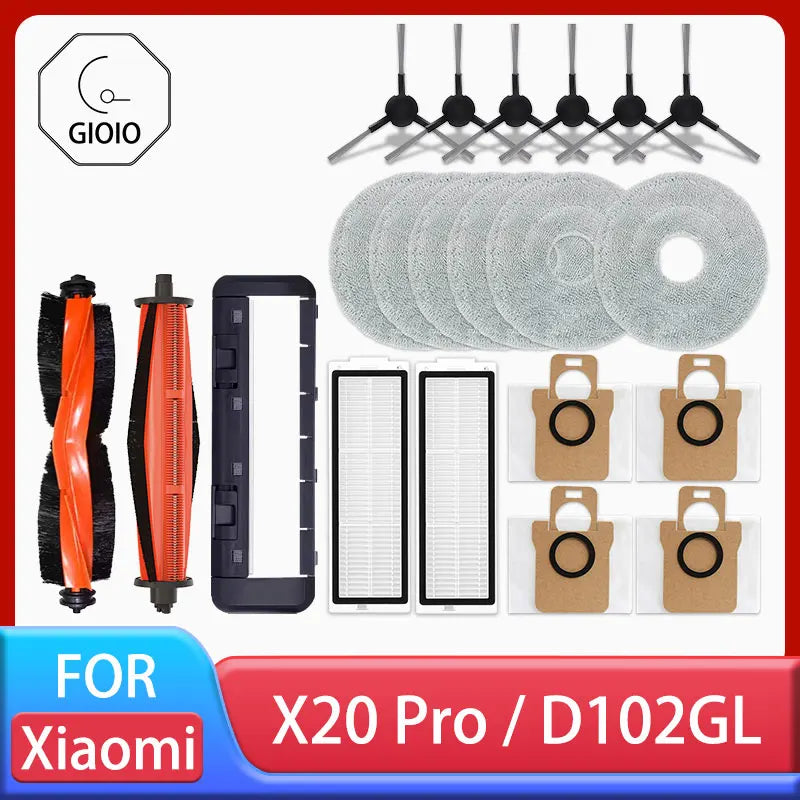 For Xiaomi Robot Vacuum X20 Pro / D102GL Parts Accessories Main Brush