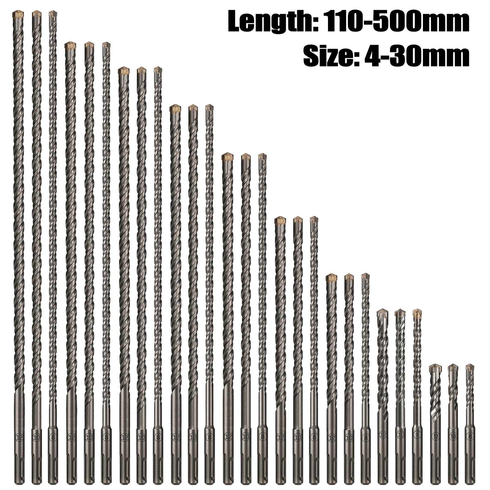SDS Plus Extended Cross Hammer Drill Bit — 110mm t - View 1