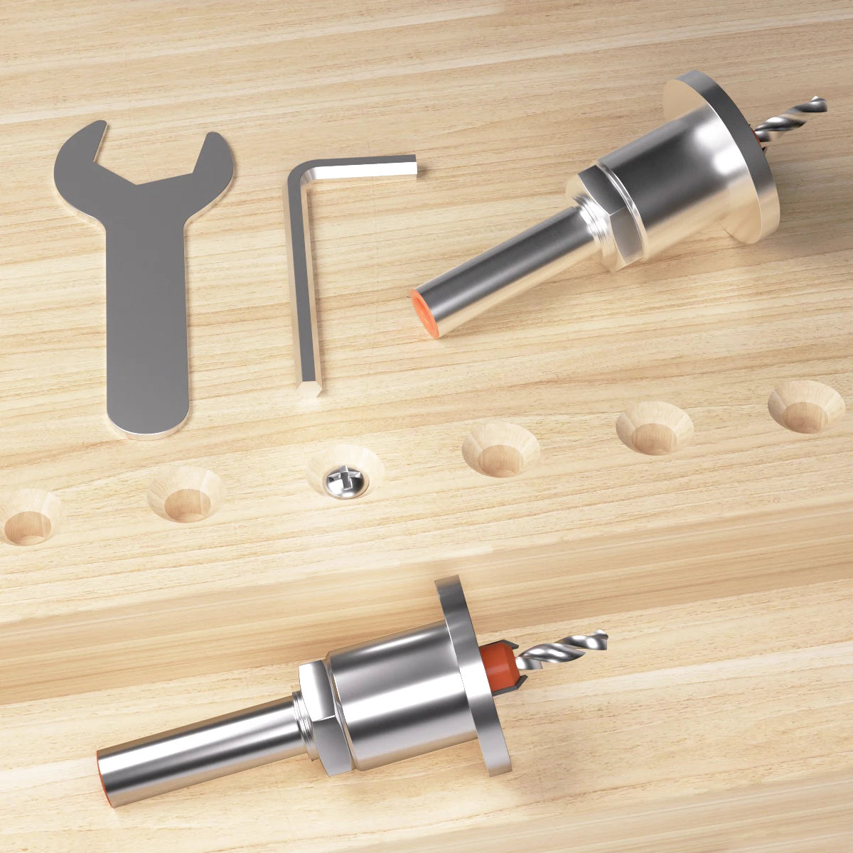 8mm 10mm Shank Adjustable Countersink Woodworking Router Core Limiter