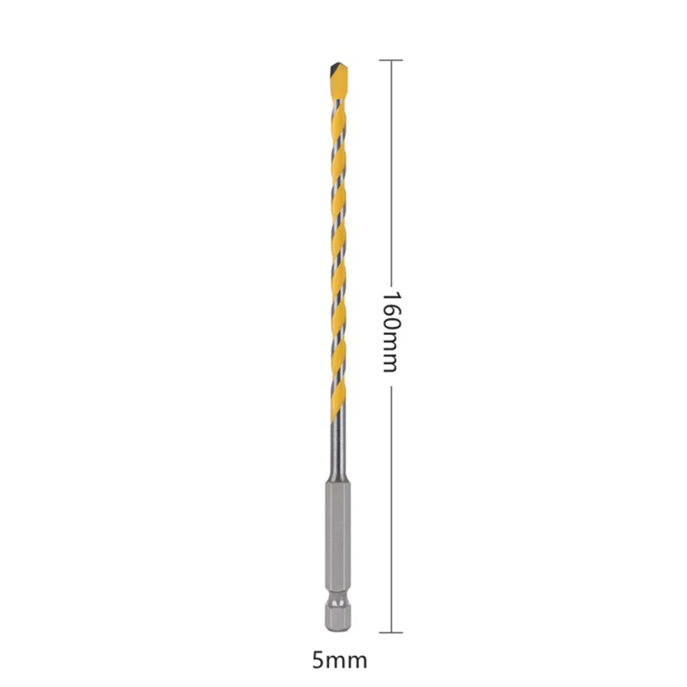 160mm Tungsten Carbide Drill Bit 1/4in Hex Shank Drill Bit For
