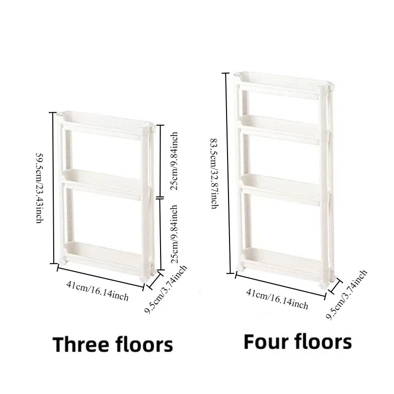 Behind The Door Storage Cabinet Bathroom and Kitchen Storage Rack