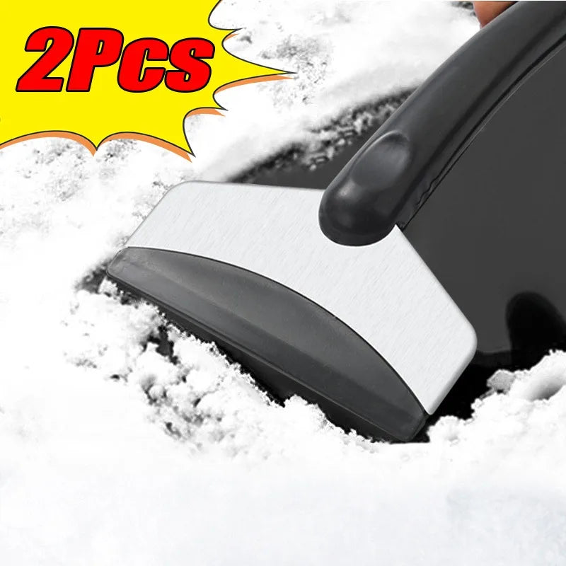 2Pcs Multifunction Car Snow Shovel Winter Windshield Defrosting Ice