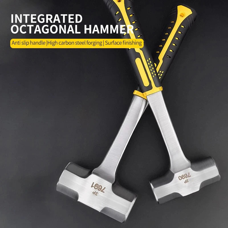 Claw Hammer 2P 3P Heavy Duty Octagonal Hammer Nail Lifting Crushing