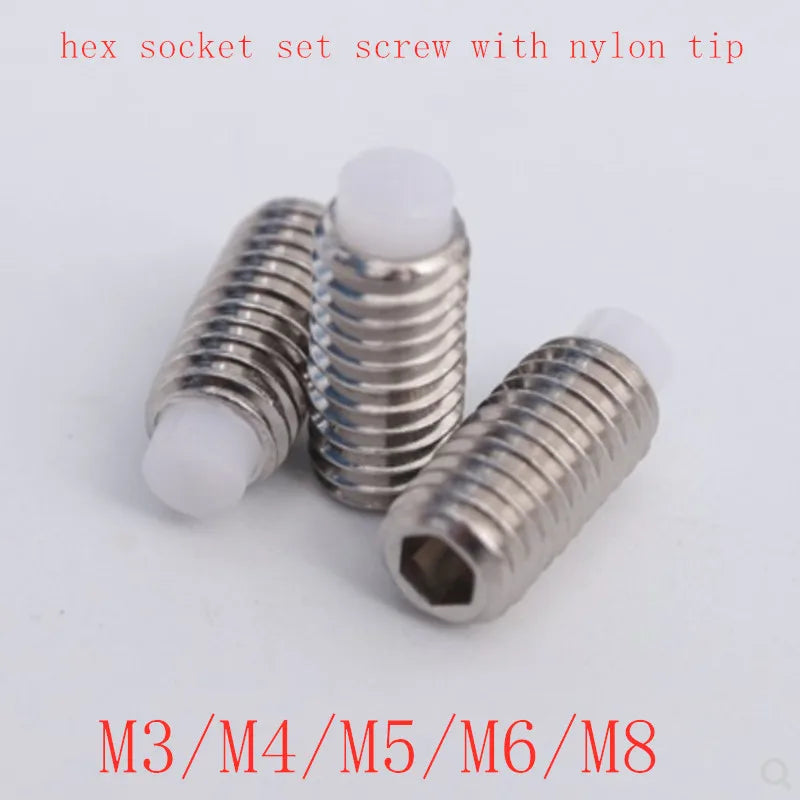 2pcs-10pcs M3 M4 M5 M6 M8 M10 304 Stainless Steel Hex Socket Plastic