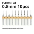 10pcs 0.3mm-1.0mm Mini Drill Bit Set Carbide Gun Drill Bit Micro