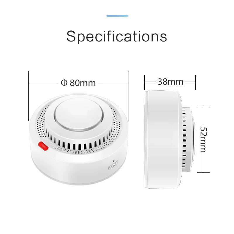 Tuya Smart WiFi Smoke Sensor Fire Protection Smoke Detector 85dB